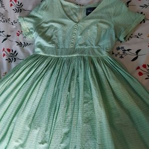 Lime green modcloth dress